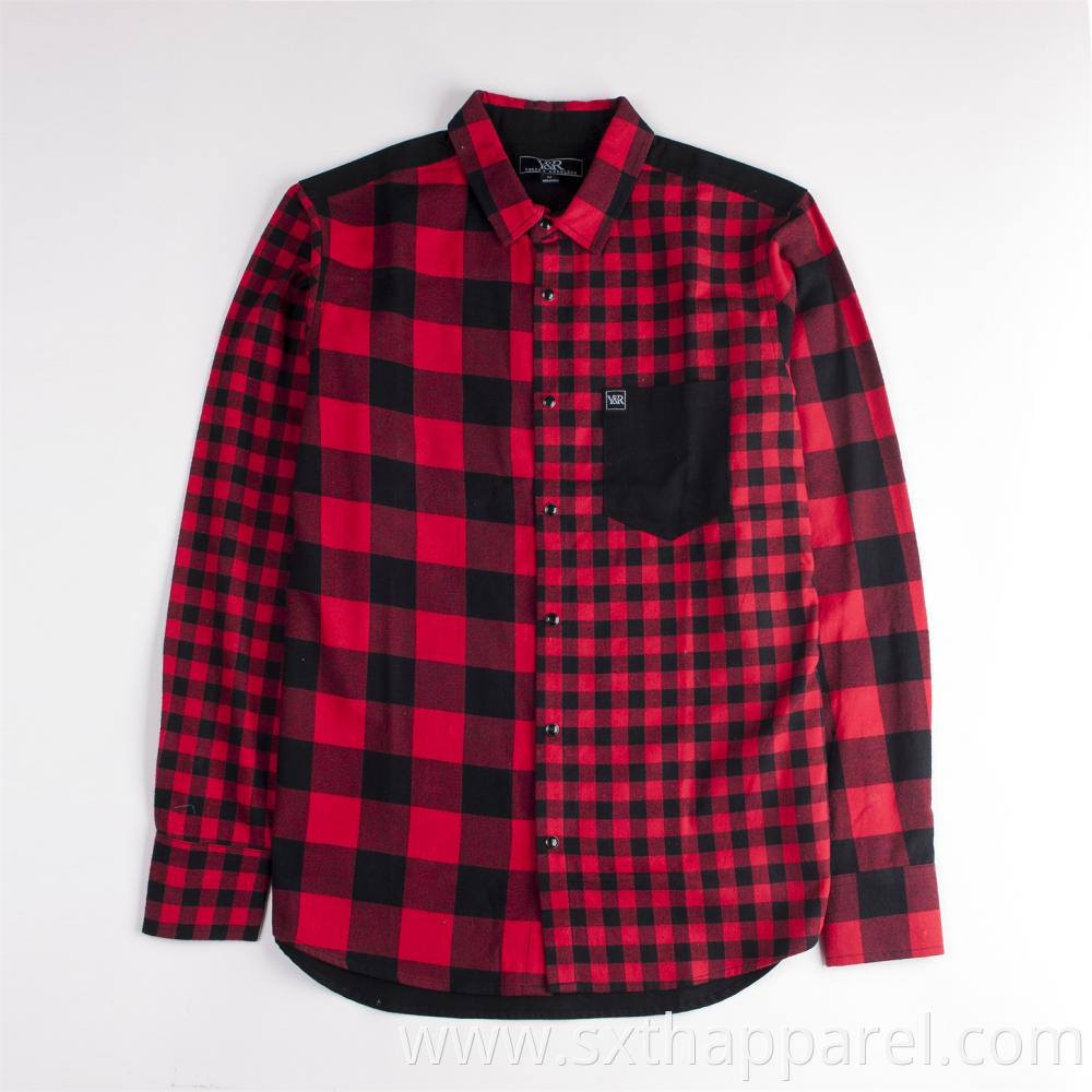 Fleeece Jacket Plaid Shirt